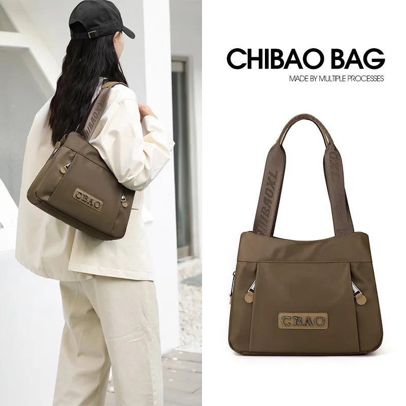 New Women's Bag Luxury Designer Oxford Cloth Handbag Women Shoulder Bag High Quality Fashion Solid Color Female Bags