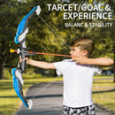 LED Light Up Bow and Arrow Set for Kids, Archery Toys, Ages 4-8-12, with 10 Suction Cup Arrows, Target and Quiver, Boys 