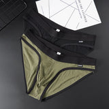 New Sexy underwear for men Threaded fabric calcinha bikini slip men panties Large pouch U raised men's boxers & briefs GTOPX MAN