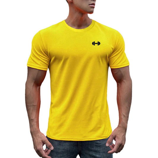 Men's Bodybuilding Running Shirts - Gym Fitness Muscle Short Sleeve O-Neck Clothing, Summer Mesh Breathable Quick Dry Cool T-shirt
