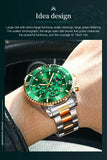 OLEVS 2870 Men's Watch Top Brand Luxury Watch for Men Original Waterproof Stainless Steel Chronograph Moon Phase Date Rota Dial