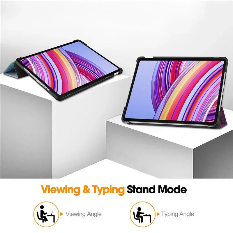 For Xiaomi Redmi Pad Pro 2024 Tri-Folding Flip Stand Case Funda for Red Mi Pad Pro 12.1 Tablet with Auto Sleep Cover