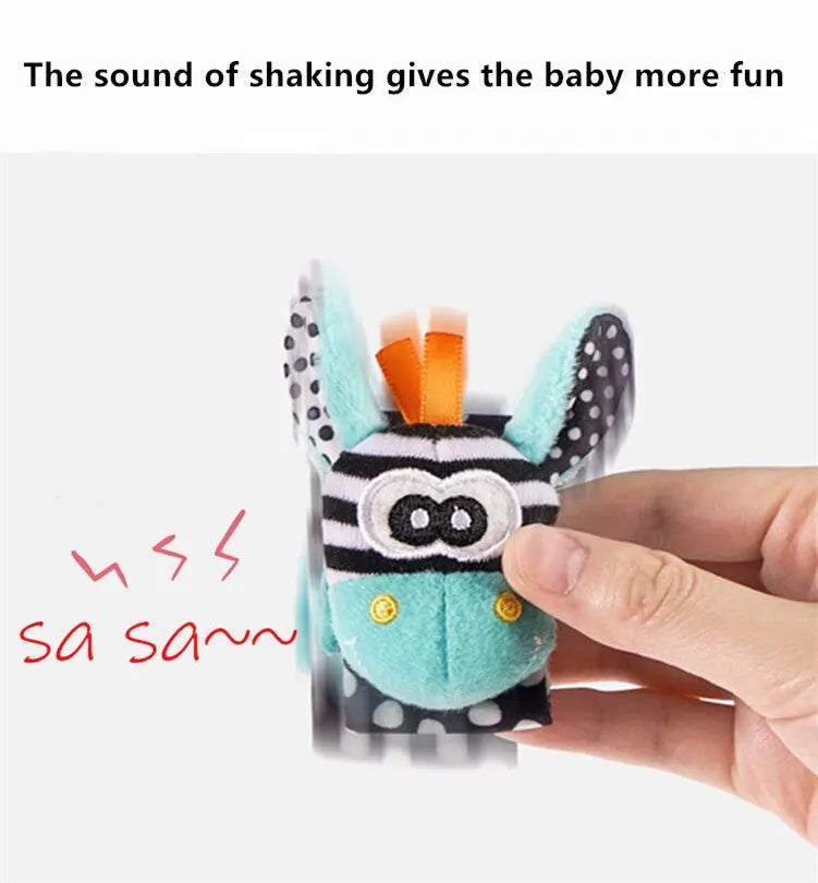Baby Toys 0 6 12 Months Cute Stuffed Animals Baby Rattle Socks Wrist Baby Rattles Newborn Toys Make Sounds Games For Babies