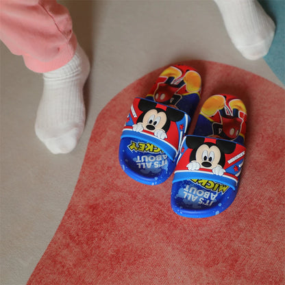Nuevas sandalias de verano para niños, con dibujos de Minnie, zapatos de suela suave para niños y niñas, zapatillas antideslizantes, aptas para todas las estaciones.
