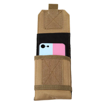 Bolsa de camuflaje para exteriores, soporte para teléfono, funda deportiva para cinturón, impermeable, de nailon, EDC, para caza deportiva, bolsas de camuflaje en mochila