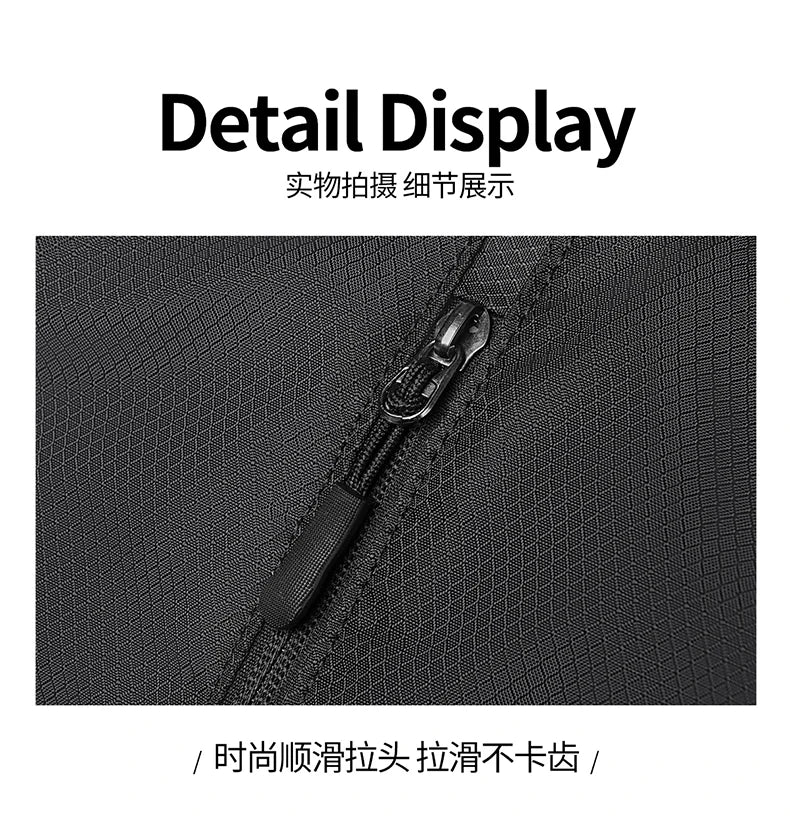 Unisex Foldable Expandable Nylon Backpack Lightweight Casual Large Capacity Multifunctional Outdoor Sports Travel Bag