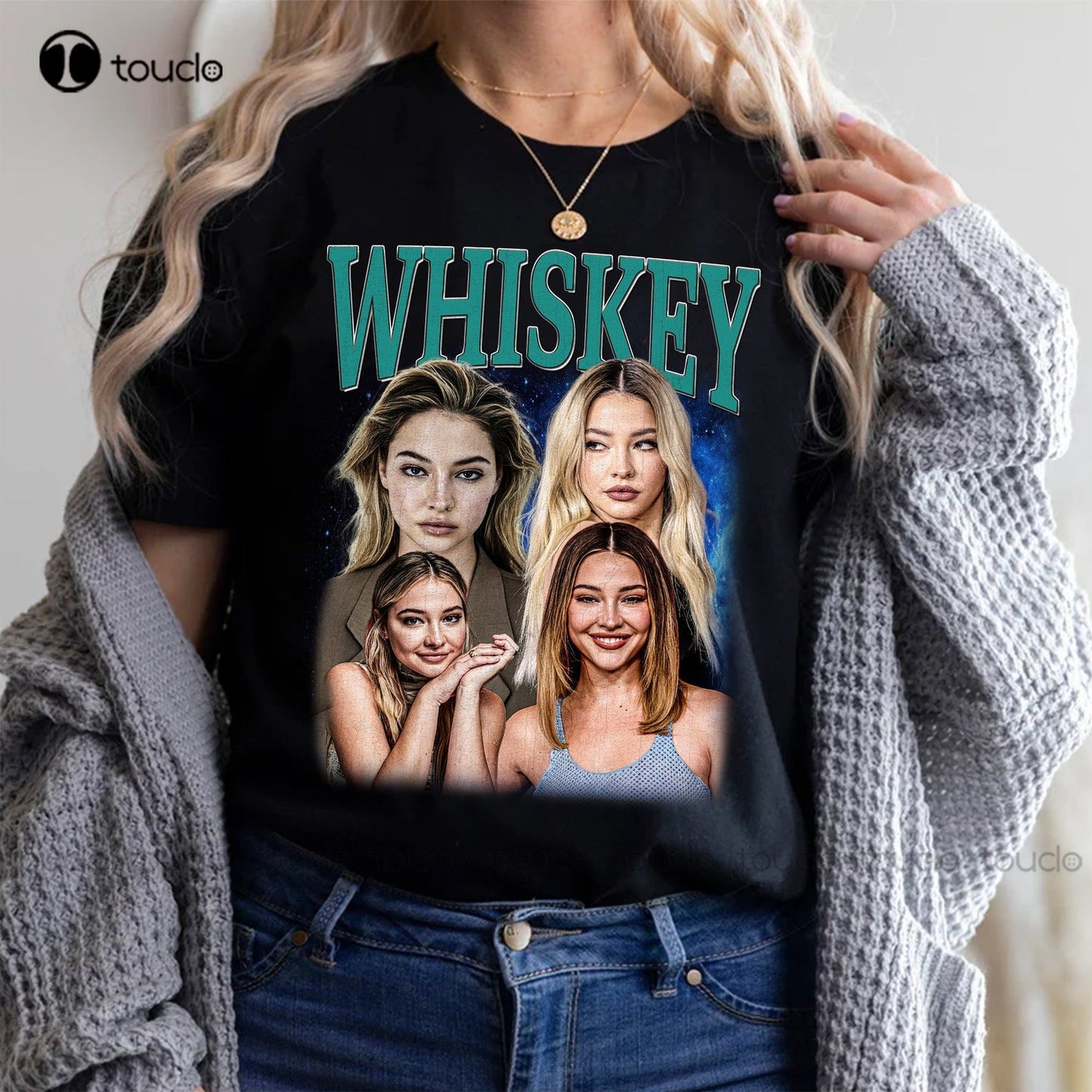 Whiskey Madelyn Cline Vintage T-Shirt  Men'S T Shirts Custom Aldult Teen Unisex Digital Printing Tee Shirts Custom Gift Xs-5Xl