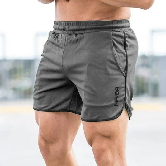 Men's Breathable Sports Shorts Fitness Running Short Pants Quick Dry Slim-Fit Training Pants New Summer Mesh Printing Men's Shorts