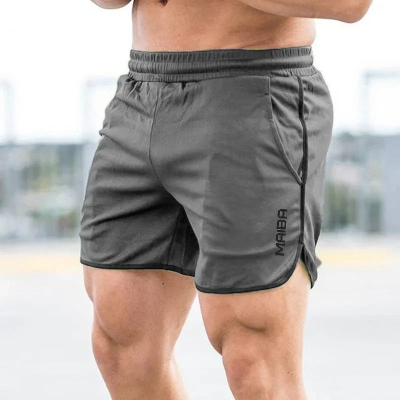 Men's Breathable Sports Shorts Fitness Running short pants Quick Dry Slim-fit Training Pants New Summer Mesh printing men Shorts