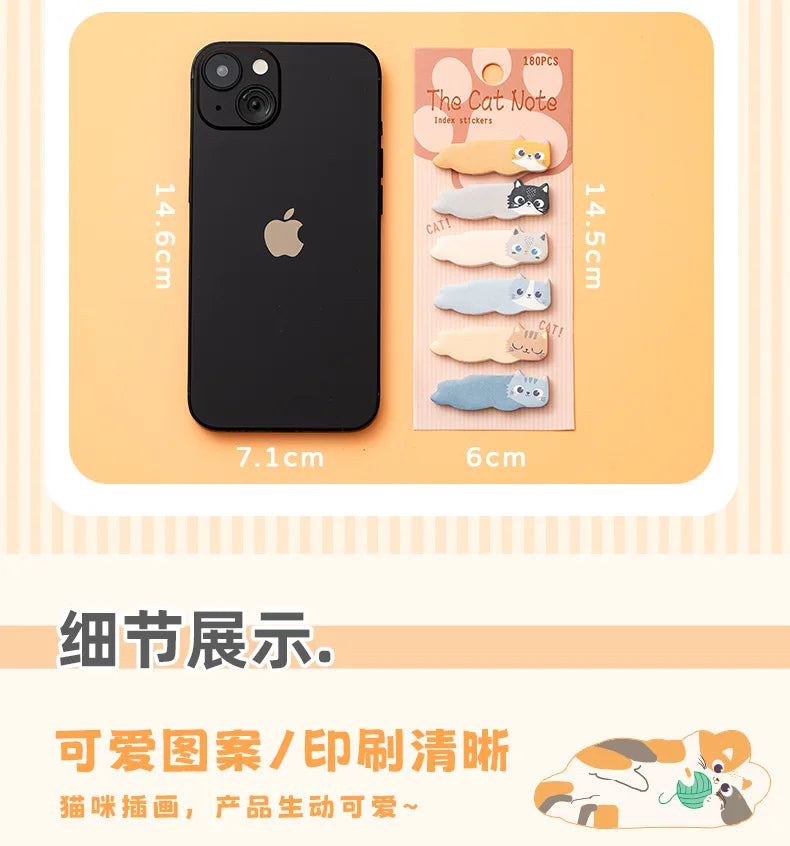 1 Set Stationery DIY Leisure Cat Series Cute Paper Memo Pad Sticker Post Sticky Notes Notepad School Office Supplies