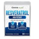 30 Patches Resveratrol Transdermal Patches Antioxidant Supplement Helps Support Anti-Aging and Immune System