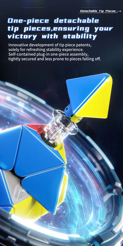 Cubo mágico magnético MOYU Meilong M 3X3 2X2 Pyraminx Cubing Cubo de velocidad profesional 3x3x3 Rompecabezas de velocidad Juguete para niños Cubo mágico