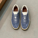 Classic Leisure Sport Board Shoes Men's Couple British Simple Match Dequn White Shoes Flat Heel Breathable Cement Ground