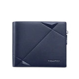 Men's Slim Wallet Genuine Leather Mini Purse Casual Design Bifold Wallet Brand Short Slim Wallet WILLIAMPOLO Luxury brand