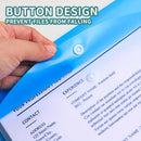 6pcs A4 High-Capacity Loose-Leaf File Bags with 11-Hole Binding Rings,Expandable Button and Label Pockets,Suitable for School