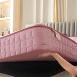 Six Sides All Inclusive Mattress Cover with Zipper Thicken Fitted Sheet Quilted Mattress Protector Pad Couple Customized Size