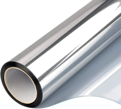 2/3/5M One Way Mirror Window Film Vinyl Self-adhesive Reflective Solar Film Privacy Window Tint for Home Silver Glass Sticker