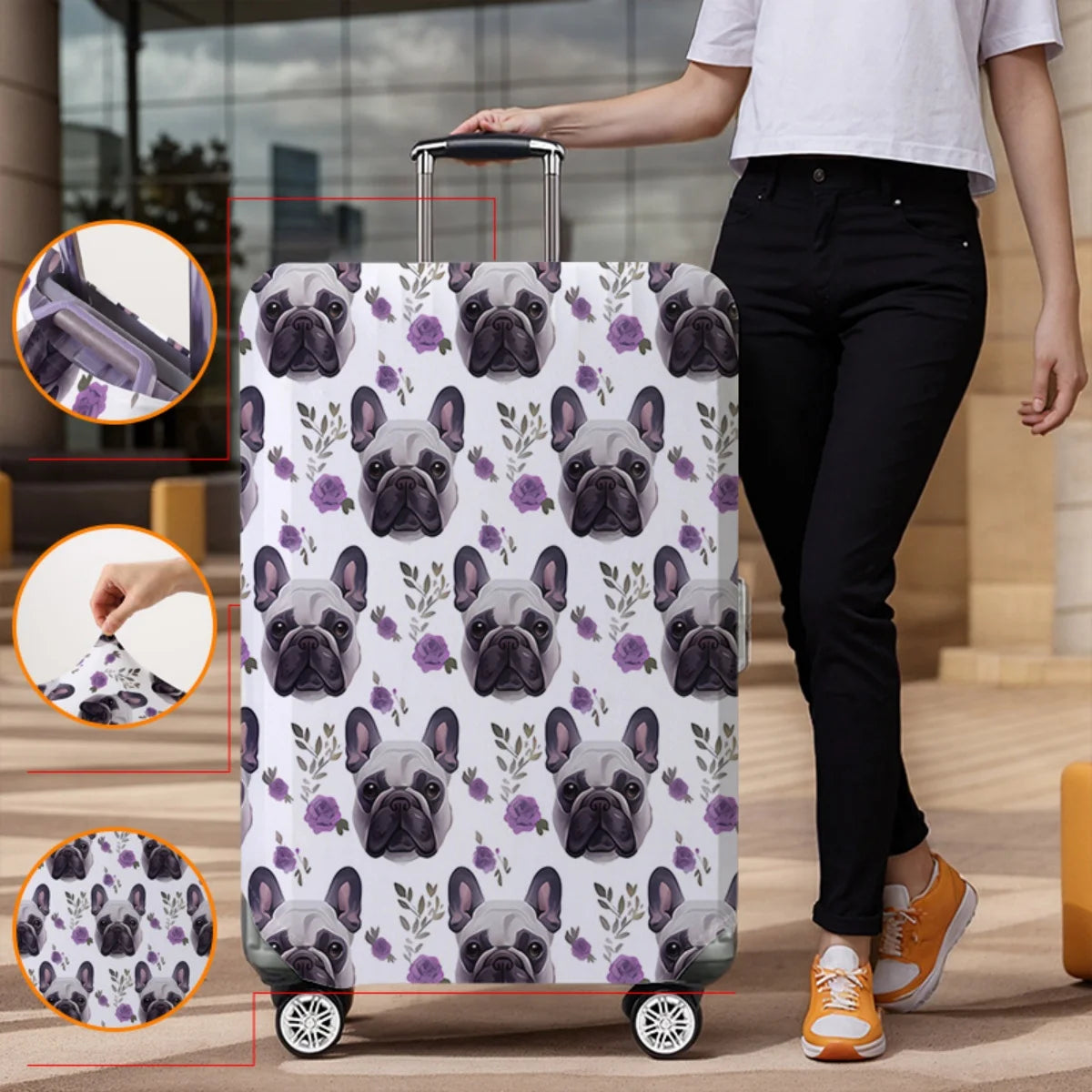 Luggage Cover Protector Elastic Waterproof Dustproof For 18-32 Inch Suitcase Travel Accessories