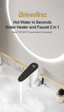 Briwellna Electric Water Heater 220V Kitchen Faucet Tankless Geysers Faucet Heater Heating Tap Instantaneous Heaters Robinet