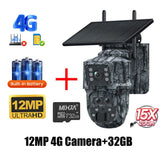 INQMEGA 5MP 4MP WIFI Wireless PTZ Solar Camera 4G SIM With Solar Panel Two Way Audio Security Protection CCTV Camera Battery Cam