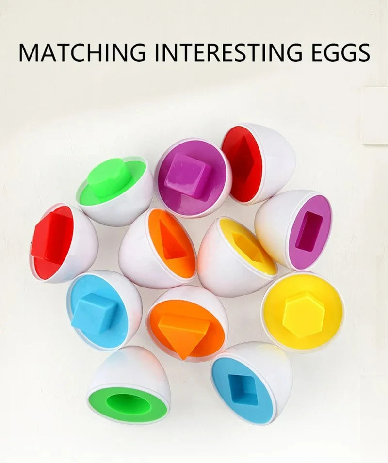 Eggs Screws 3D Puzzle Montessori Learning Education Math Toys Kids Shape Match Smart Game For Children Educational Easter Gifts