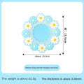 Round Daisy Heat Resistant Silicone Mat  Cup Coasters Insulation Non Slip Pot Holder Thicken Table Placemat Kitchen Accessories