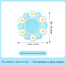 Round Daisy Heat Resistant Silicone Mat  Cup Coasters Insulation Non Slip Pot Holder Thicken Table Placemat Kitchen Accessories