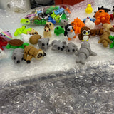 10/50pcs 3D Printed Simulation Toys Mini Animal Model Home Ornament  Cartoon Figure Birthday Gift Sets Decompression Kid Toy