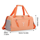 Women's Sports Gym Handbag Waterproof Fitness Training Bag Dry Wet Swimming Tote With Shoes Pocket Travel Luggage Shoulder Bags