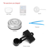Microscopio óptico monocular 64X-2400X para niños de primaria, ciencias, biología experimental, microscopio digital