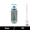 2025 Spring/Summer 2L Large Capacity Outdoor Plastic Bouncing Straw Sports Water Bottle Leak-proof Portable Refill Cups