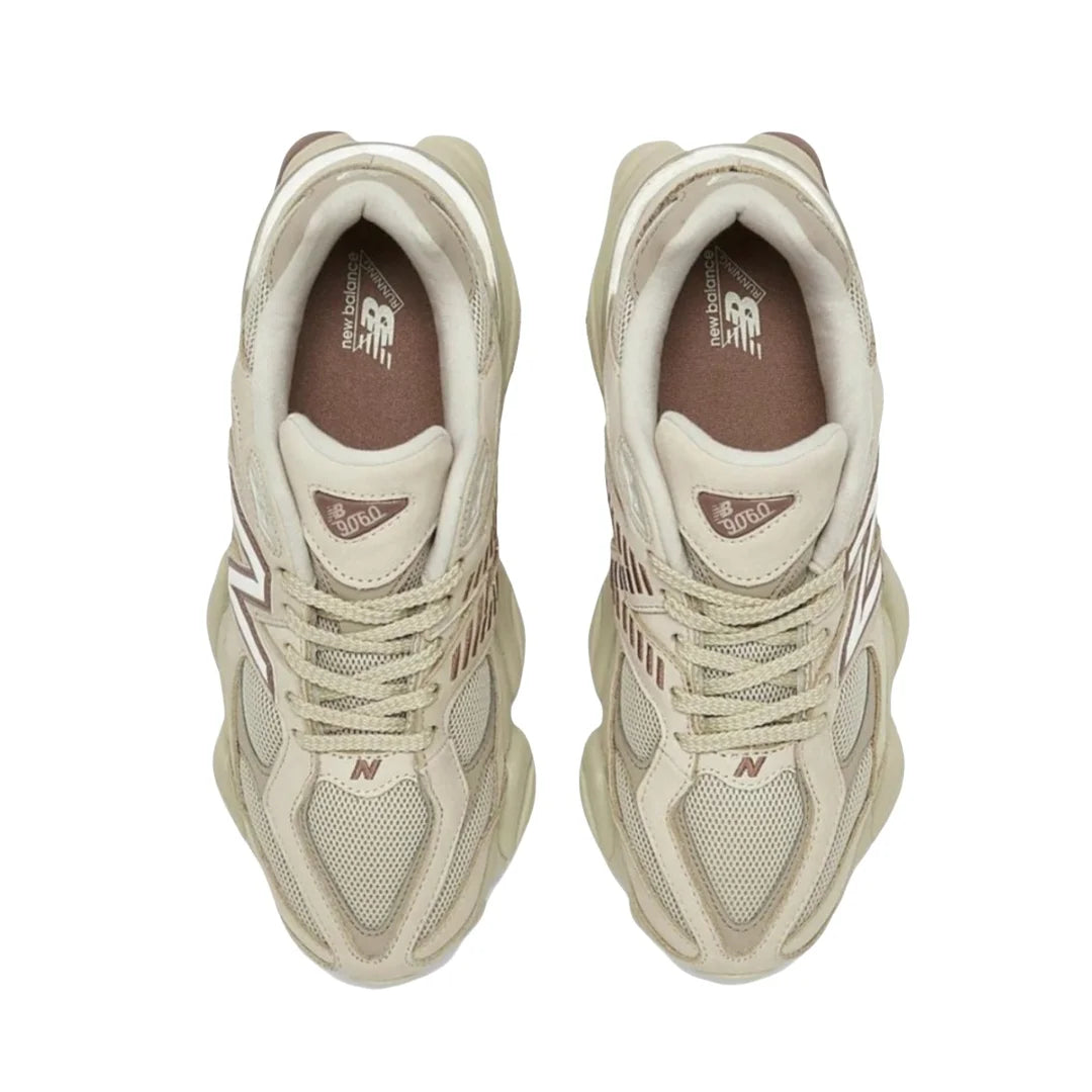 NewBalance NB 9060 Men's and Women's Casual Shoes Fashion Breathable Walking Mesh Flat Shoes Sneakers White Female Footwear