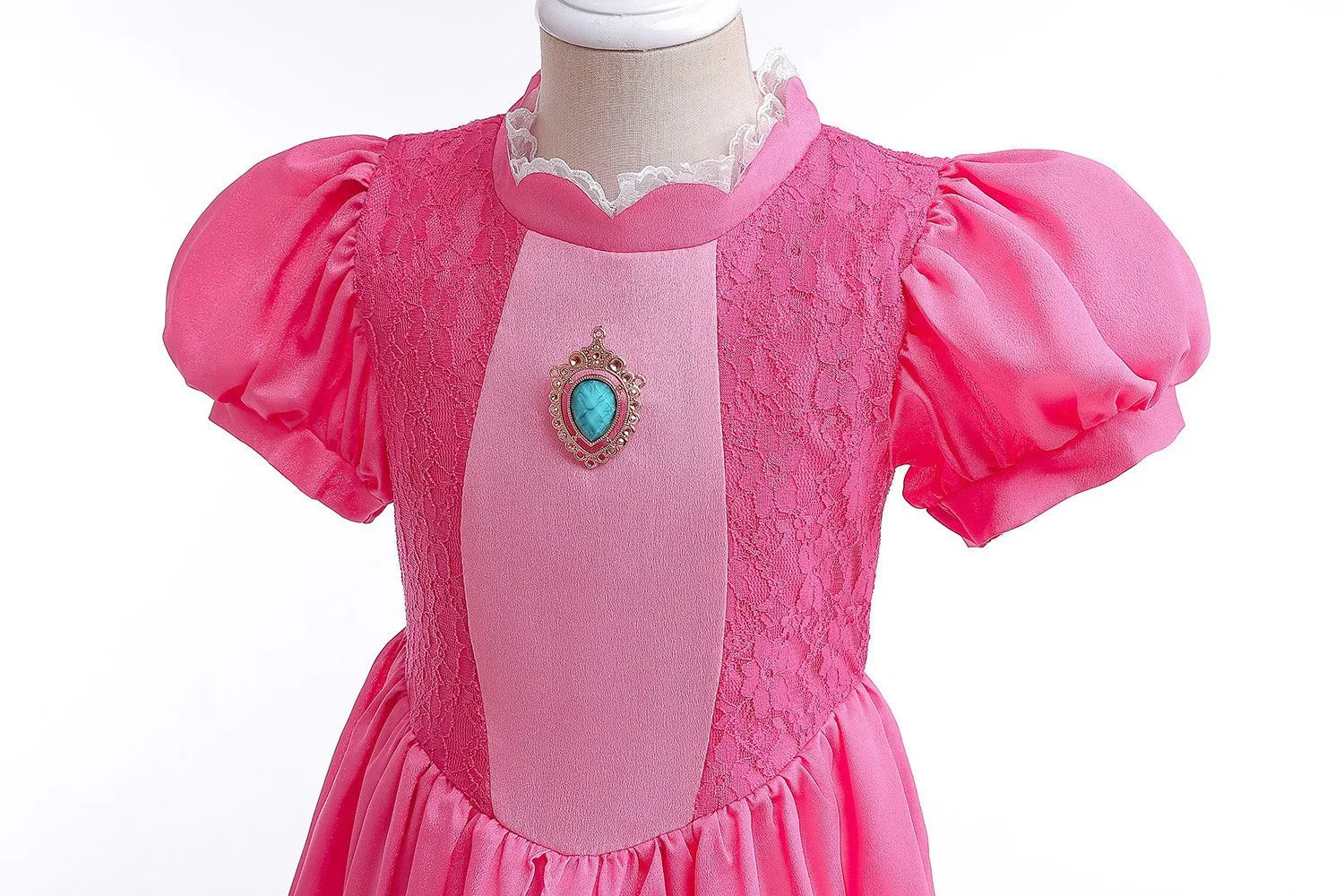 Peach Cosplay Costume for Girls Fancy Princess Cosplay Pink Dress Carnival Birthday Party Kids Movies Ball Gowns Clothes