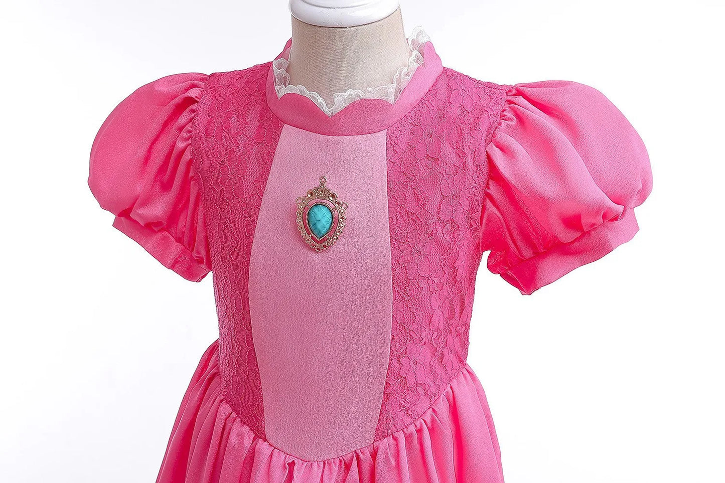 Peach Cosplay Costume for Girls Fancy Princess Cosplay Pink Dress Carnival Birthday Party Kids Movies Ball Gowns Clothes
