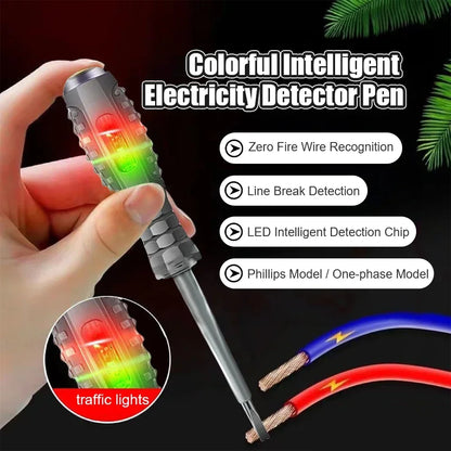 Profession Electrician Screwdriver Zero Line Induction Voltage Test Pen Multifunctional Electricians Screwdrivers Handheld Tools