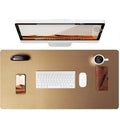 Large Mouse Pad,Office Desk Mat, Leather Desk Pad Protector, Non-Slip PU Leather Desk Blotter, Laptop Desk Pad