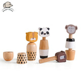 Montessori Toys For Babies Wooden Cartoon Animal Jigsaw Puzzle Toy Baby Education Puzzle Game Newborn Hand And Foot Exercise Toy