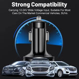 300W PD Car Charger 6 Ports Fast Charging QC3.0 USB C Car Phone Charger Type C Adapter Dual PD Super Fast with Digital Display