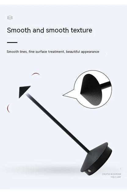 Rechargeable Table Lamp Creative Dining Touch Led Hotel Bar Coffee Pina Pro Table Lamp Lampada Da Tavolo Decorative Desk Lamp