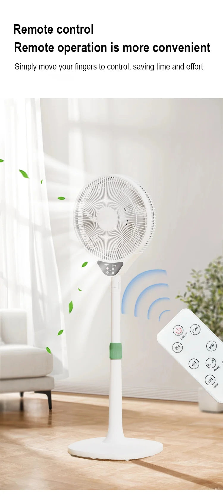 Stand floor fan Household powerful Electric Fan vertical Fan Shaking Timing Remote Control Fans Home Appliance 220V
