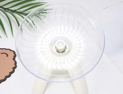 Pet Hamster Running Wheel Mute Flying Saucer Steel Axle Wheel Running Disc Toys Cage Small Animal Hamster Accessories