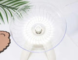 Pet Hamster Running Wheel Mute Flying Saucer Steel Axle Wheel Running Disc Toys Cage Small Animal Hamster Accessories