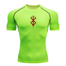 Camiseta deportiva de verano de secado rápido para hombre, camiseta de compresión de manga corta de segunda piel para gimnasio, entrenamiento, fitness, correr, ropa para hombre