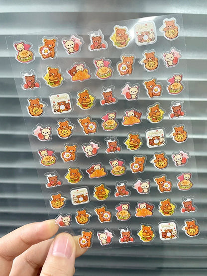 Pvc Super Mini Cartoon Game Patterns Sticker Kawaii Sanrio Kitty Self-adhesive Sticker Waterproof Luggage Tags Nail Stickers