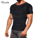 Vensslim Men’s Sauna Suit Sweat Heat Trapping Workout Fat Burner Vest Slimming Body Shaper Tank Top Waist Trainer Fitness Corset