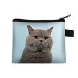 Coin Purse New Animal Cat Children's Wallet Student Portable Card Coin Key Storage Bag Polyester Hand Bag Mini Bag