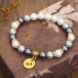 12 constelações pulseira de aço inoxidável pingente taurus capricórnio escorpião libra concha contas acessórios pulseira feminina presente
