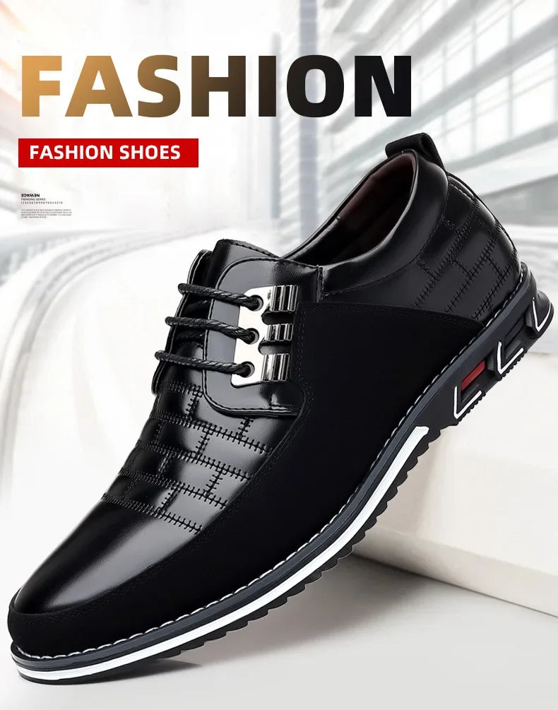 2024 Autumn Business Casual Shoes for Men Trend Classic Leather Shoes Outdoor Men Sneakers Sewing Breathable Men's Dress Shoes
