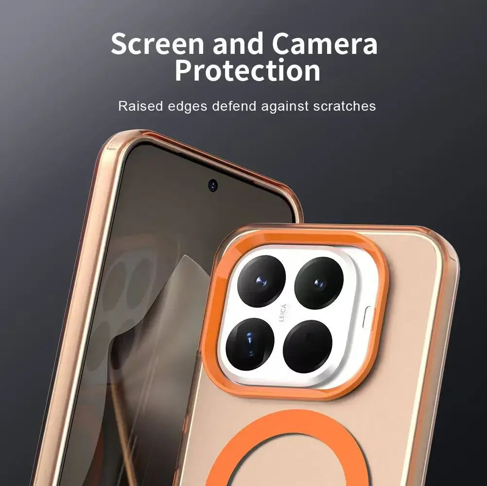 Luxury Matte Candy Magnetic Wireless Charging Transparent Case For Redmi Xiaomi 14T Pro 15T 15TPro For Magsafe Shockproof Cover