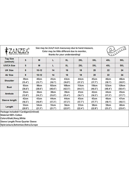 Stylish Autumn Hollow Out Cardigans ZANZEA Women Embroidered Blouse Elegant Shirts 2025 Fashion 3/4 Sleeve Kimonos Slim Fit Tops